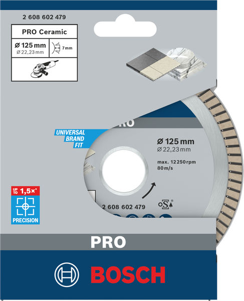 PRO Ceramic Diamanttrennscheibe, 125 x 22,23&nbsp;mm Produktbild img3 L