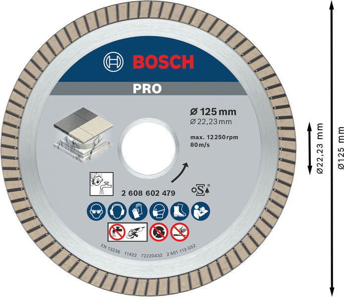 PRO Ceramic Diamanttrennscheibe, 125 x 22,23&nbsp;mm Produktbild img5 L