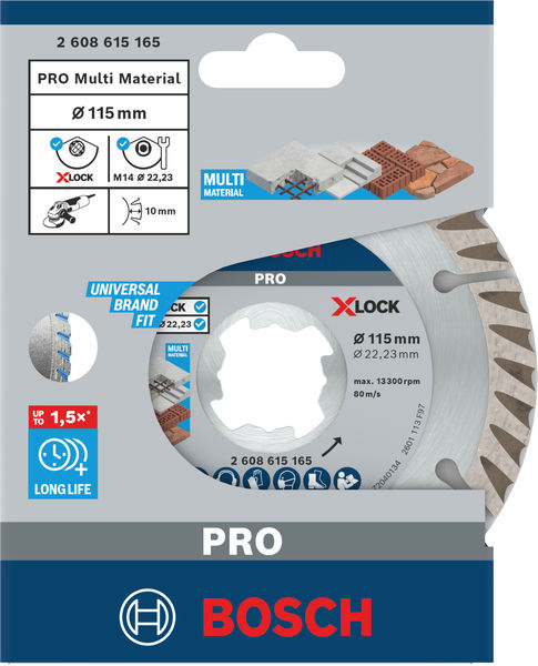 PRO Multi Material X-Lock Diamanttrennscheibe, 115 x 22,23&nbsp;mm, 22,23&nbsp;mm Produktbild img3 L