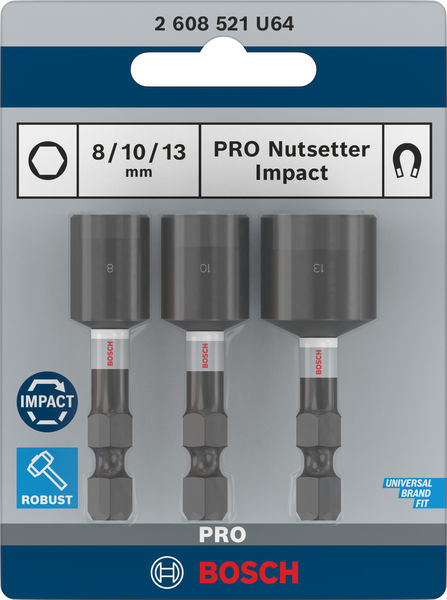 PRO Nutsetter Impact Set, 8&nbsp;x&nbsp;50, 10&nbsp;x&nbsp;50, 13&nbsp;x&nbsp;50&nbsp;mm, 3-tlg. Produktbild img3 L