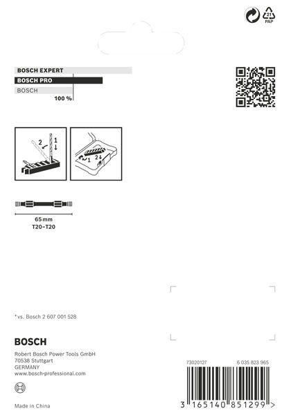 PRO Impact Schrauberbit mit Doppelklingen und Pick and Click, T20, 65&nbsp;mm, 8-tlg. Produktbild img4 L