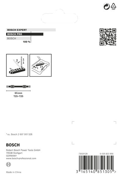 PRO Impact Schrauberbit mit Doppelklingen und Pick and Click, T25, 65&nbsp;mm, 8-tlg. Produktbild img4 L