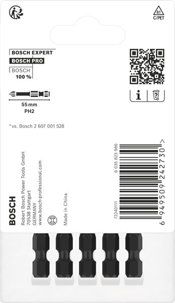 PRO Phillips Impact Bit, PH2, 55&nbsp;mm, 5-tlg. Produktbild img4 L
