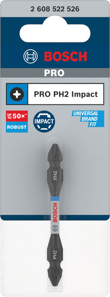 PRO Impact Schrauberbit mit Doppelklingen u. Pick and Click-Einsätzen, PH2, 65mm Produktbild img3 L