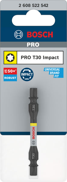 PRO Impact Schrauberbit mit Doppelklingen und Pick and Click-Einsätzen, T30,65mm Produktbild img3 L