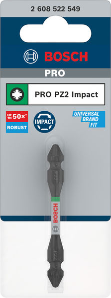 PRO Impact Schrauberbit mit Doppelklingen u. Pick and Click-Einsätzen, PZ2, 65mm Produktbild img3 L