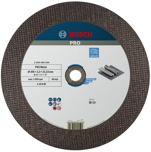 PRO Metal Gebundene Trennscheibe, 300 x 3,2 x 22,23&nbsp;mm Produktbild img1 L