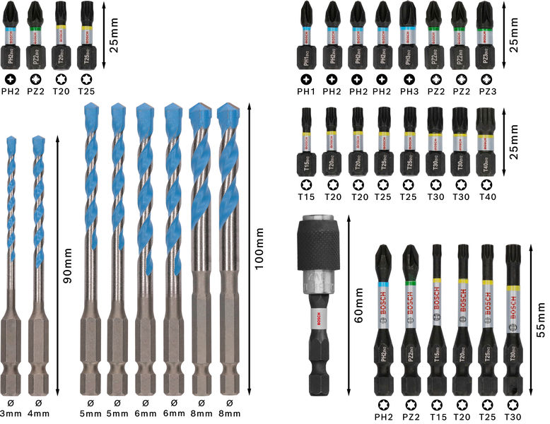 PRO Impact Schrauberbits und Multi Construction Bohrer Set, 35-tlg. Produktbild img5 L