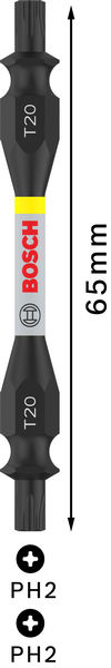 PRO Impact Schrauberbit mit Doppelklingen und Pick and Click-Einsätzen, T20,65mm Produktbild img5 L