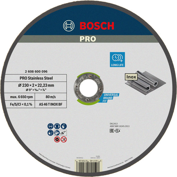 PRO Stainless Steel Trennscheibe, 230 x 2 x 22,23&nbsp;mm Produktbild img1 L