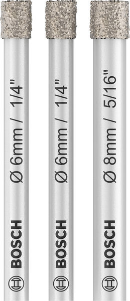 PRO Ceramic dry Bohrer-Set, 6 x 66, 6 x 66, 8 x 66 mm, 3-tlg. Produktbild img1 L