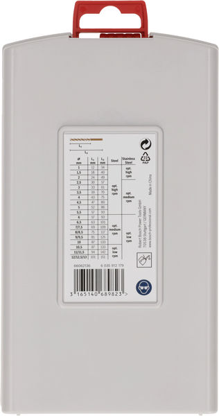 PRO Stainless Steel HSS-Co Spiralbohrer-Set, 25-tlg. Produktbild img4 L