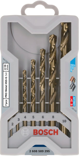 PRO Metal HSS-G Spiralbohrer Set, 7-tlg. Produktbild img2 L