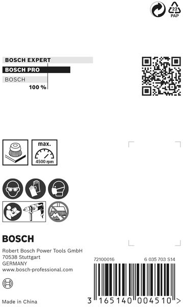 PRO&nbsp;Metal clean Topfbürste, zylindrischer Schaft, 70 x 0,3&nbsp;mm Produktbild img3 L