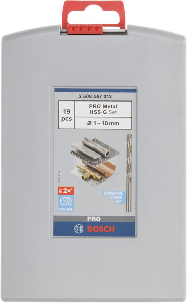 PRO Metal HSS-G Spiralbohrer Set, 19-tlg. Produktbild img3 L