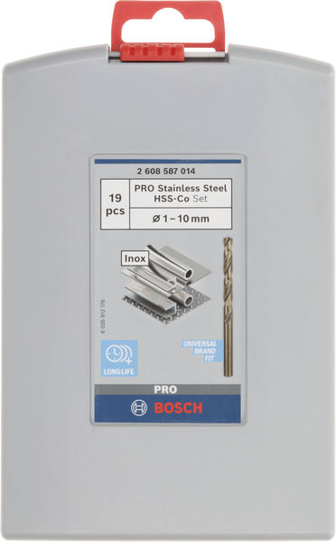 PRO Stainless Steel HSS-Co Spiralbohrer-Set, 19-tlg. Produktbild img3 L