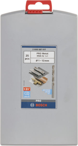 PRO Metal HSS-G Spiralbohrer Set, 25-tlg. Produktbild img3 L
