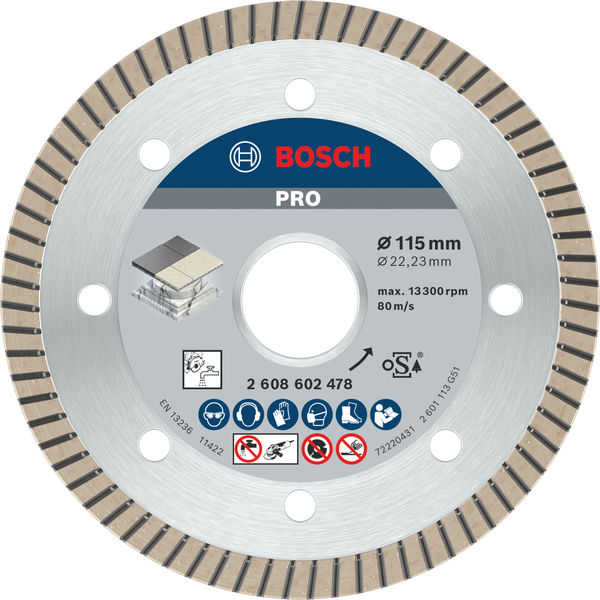 PRO Ceramic Diamanttrennscheibe, 115 x 22,23&nbsp;mm Produktbild img1 L