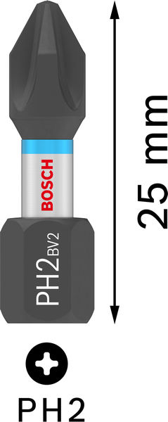 PRO Phillips Impact Bit, PH2, 25 mm, Display, 10 x 25-tlg Produktbild img4 L