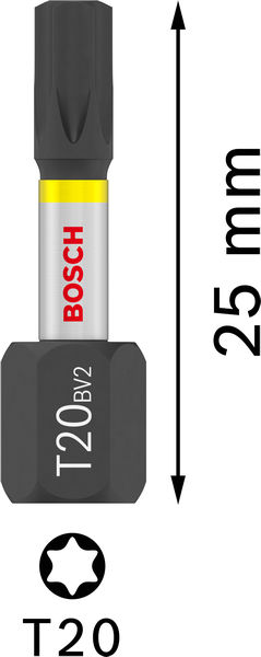PRO Torx Impact Bit, T20, 25 mm, Display, 10 x 25-tlg. Produktbild img4 L