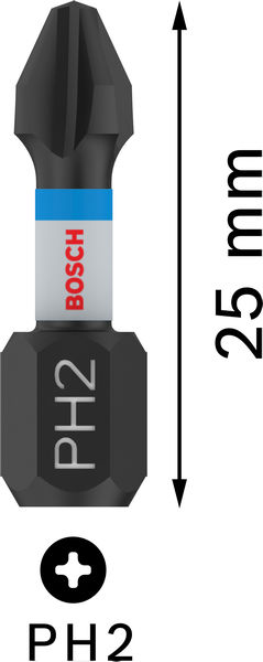 PRO Phillips Impact Bit, PH2, 25&nbsp;mm, 2-tlg. Produktbild img5 L