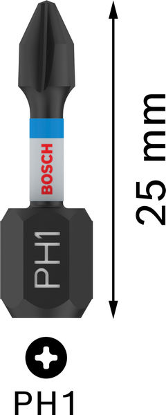 PRO Phillips Impact Bit, PH1, 25&nbsp;mm, 2-tlg. Produktbild img5 L