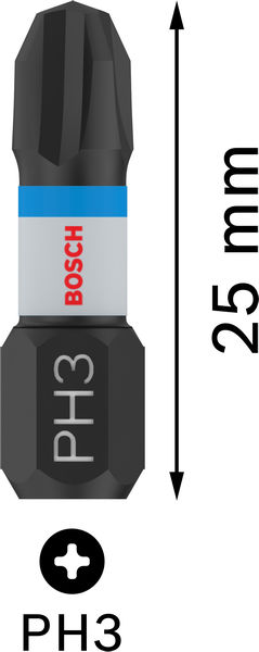PRO Phillips Impact Bit, PH3, 25&nbsp;mm, 2-tlg. Produktbild img5 L