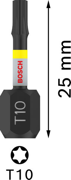 PRO Torx Impact Bit, T10, 25&nbsp;mm, 2-tlg. Produktbild img5 L