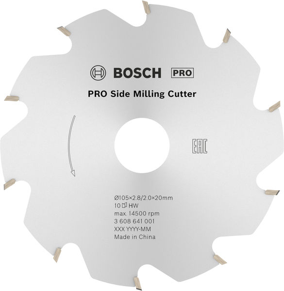 PRO Scheibenfräser, 105 x 20 x 2,8&nbsp;mm, 10 Zähne Produktbild img1 L