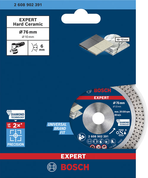 EXPERT Hard Ceramic Diamanttrennscheibe, 76x1,5x10&nbsp;mm Produktbild img2 L