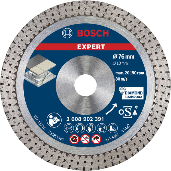 EXPERT Hard Ceramic Diamanttrennscheibe, 76x1,5x10&nbsp;mm Produktbild img1 L