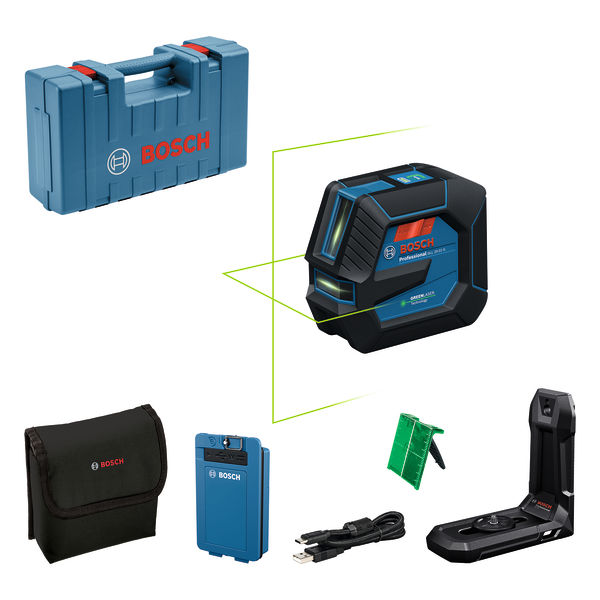 Linienlaser GLL 20-22 G, BA 3.7V 3.0Ah XL + USB-C®-Kabel im Handwerkerkoffer Produktbild img1 L