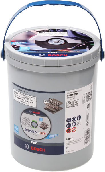 PRO&nbsp;Stainless Steel and Metal Trennscheibe, 125x&nbsp;1,6x&nbsp;22,23&nbsp;mm, gerade, 100&nbsp;Stk. Produktbild img1 L