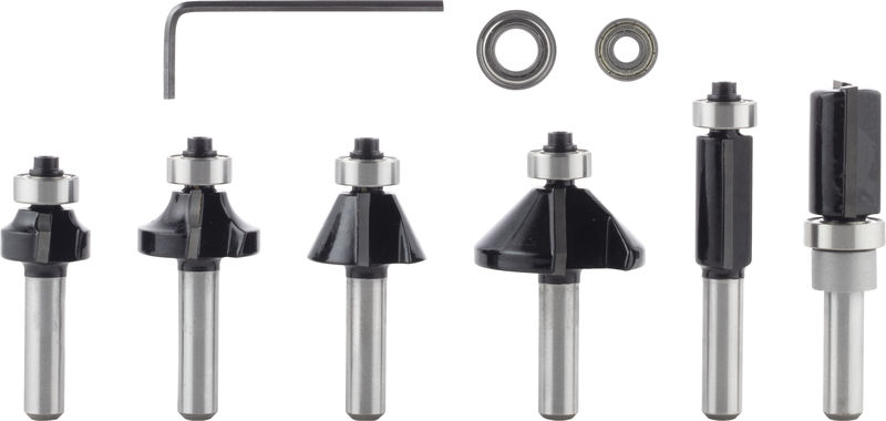 PRO Kantenfräser-Set, 8 mm, 6-tlg Produktbild img1 L
