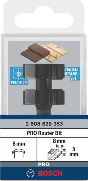 PRO T-Nutfräser, Ø 25&nbsp;x&nbsp;L&nbsp;5, Schaft 8&nbsp;mm Produktbild img3 L