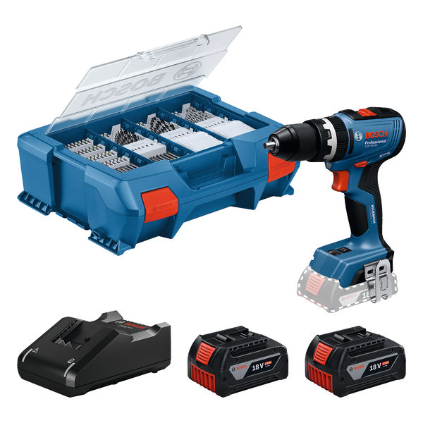 Akku-Schlagbohrschauber GSB 18V-65, 2 x Akku GBA 18V 4.0Ah, L-Case Pick & Click Produktbild img1 L