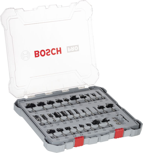 PRO Nutfräser- Set, gemischt, Schaft 6&nbsp;mm, 30-tlg Produktbild img2 L