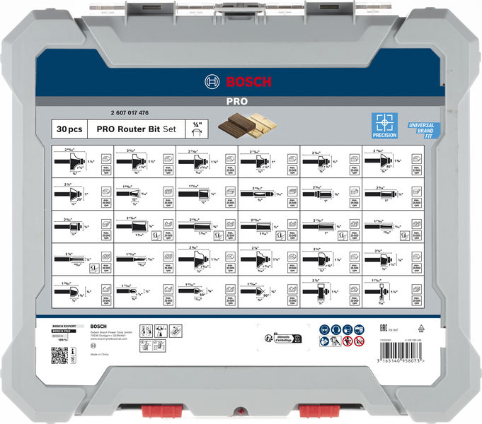 PRO Fräsersatz gemischt, Schaft 1/4", 30-tlg Produktbild img4 L