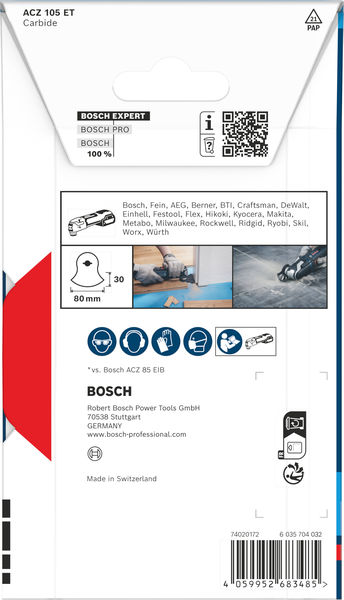 EXPERT ACZ 105 ET Multi Material Segmentsägeblatt, 80 x 30 mm Produktbild img3 L