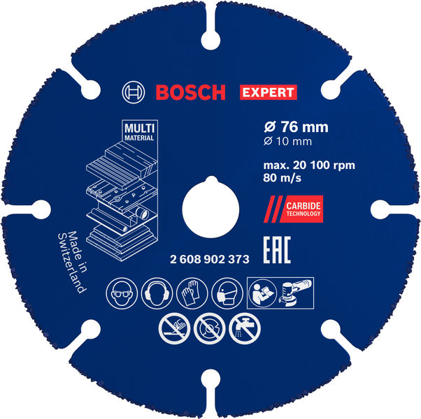 EXPERT&nbsp;Multi Material Carbide-Trennscheibe, 76&nbsp;x&nbsp;10&nbsp;mm Produktbild img1 L