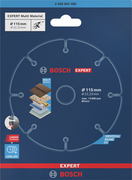 EXPERT&nbsp;Multi Material Carbide-Trennscheibe, 115&nbsp;x&nbsp;22,23&nbsp;mm Produktbild img2 L