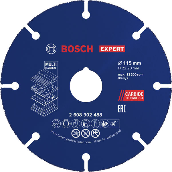 EXPERT&nbsp;Multi Material Carbide-Trennscheibe, 115&nbsp;x&nbsp;22,23&nbsp;mm Produktbild img1 L