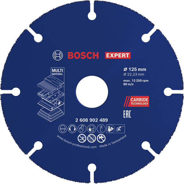 EXPERT&nbsp;Multi Material Carbide-Trennscheibe, 125&nbsp;x&nbsp;22,23&nbsp;mm Produktbild img1 L
