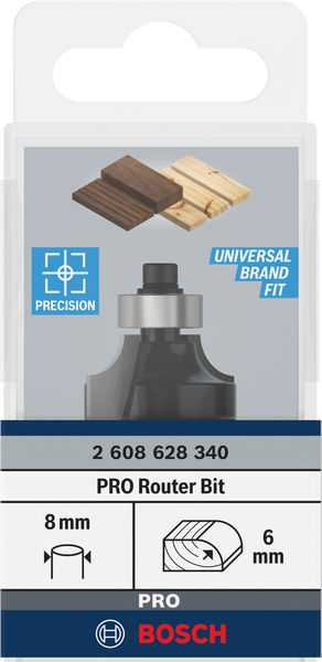 PRO Abrundfräser, R 6, Schaft 8&nbsp;mm Produktbild img3 L