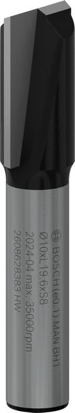 PRO Nutfräser, zweischneidig, Ø 10&nbsp;x&nbsp;L 19,6, Schaft 8&nbsp;mm Produktbild img1 L