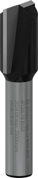 PRO Nutfräser, zweischneidig, Ø 12&nbsp;x&nbsp;L 19,6, Schaft 8&nbsp;mm Produktbild img1 L