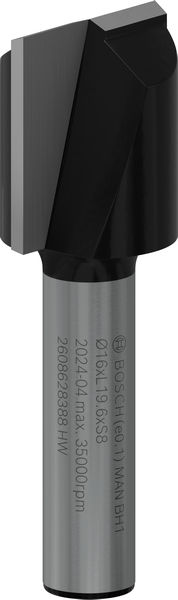 PRO Nutfräser, zweischneidig, Ø 16&nbsp;x&nbsp;L 19,6, Schaft 8&nbsp;mm Produktbild img1 L