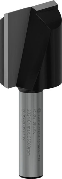 PRO Nutfräser, zweischneidig, Ø 22&nbsp;x&nbsp;L 24,6, Schaft 8&nbsp;mm Produktbild img1 L