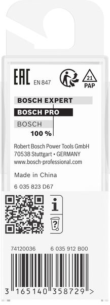 PRO Nutfräser, zweischneidig, Ø 1/4" x L 5/8", Schaft 1/4" Produktbild img4 L