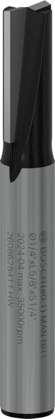 PRO Nutfräser, zweischneidig, Ø 1/4" x L 5/8", Schaft 1/4" Produktbild img1 L